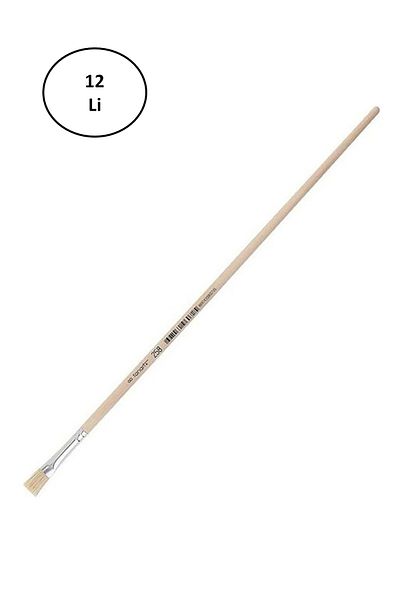 artline Fanart Academy Series 258 Hard Bristle Flat Brush No 6 12 pcs