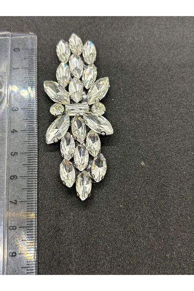 BEİLYS COSMETİCS & ACCESSORY Shiny Rhinestone Sconce Crystal Shoes and Bag - Iron-On, 7.5X3 cm