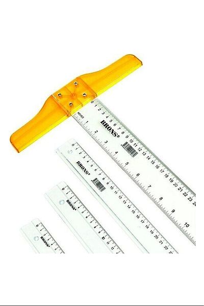 ADEKD Brons BR-114 75 cm T Ruler - With Movable Head