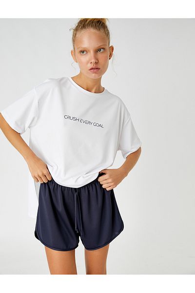 Koton Tricou sport oversize imprimat cu slogan