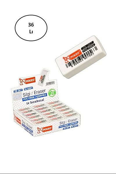 Mikro 2b-36t Eraser 36pcs