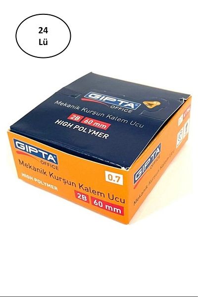 Gıpta 60Mm 2B 0.7Mm Pen Tip - Set of 24 20 Pieces Tubes