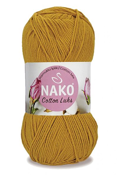 NAKO Cotton Luxury 5 Pieces Vest and Tunic Set - Cardigan String Wool Mustard 97555