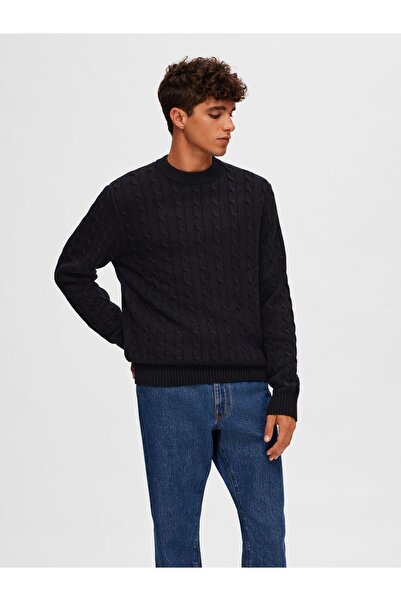 Selected Homme Strickpullover Zopfstrick