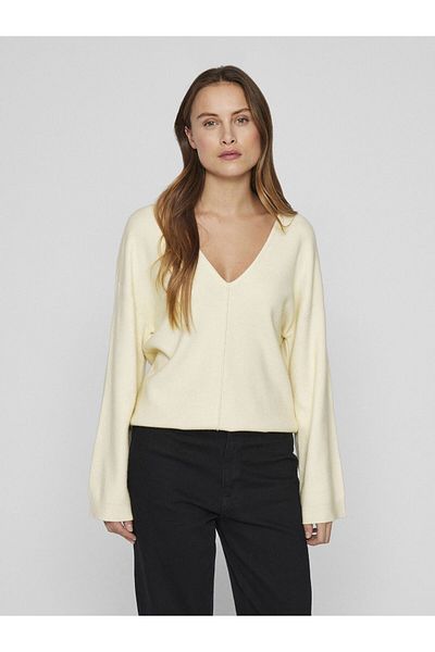 VILA Strickpullover V-Ausschnitt