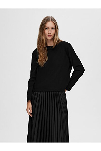 Selected Femme T-Shirt Langärmeliges Boxy