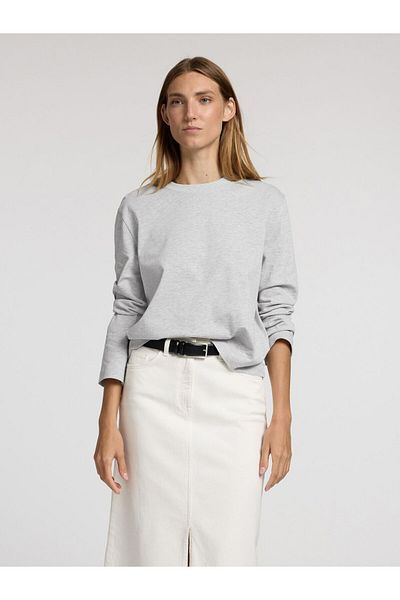 Selected Femme T-Shirt Langärmeliges Boxy