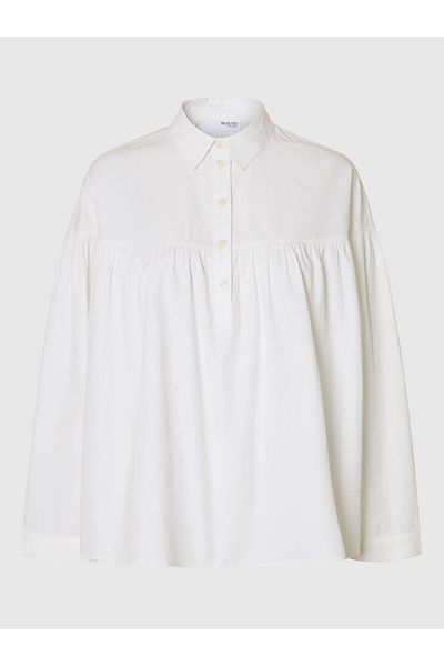 Selected Femme Langarmbluse 100% Baumwoll