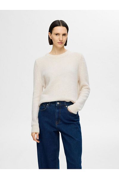 Selected Femme Pullover mit Rundhalsausschnitt Strick
