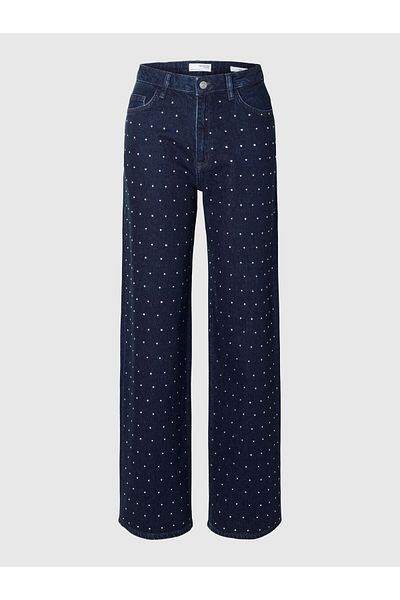 Selected Femme Wide Fit Jeans Strass