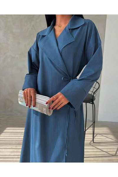 TANISA Siva Long Trench Coat Tns-4340