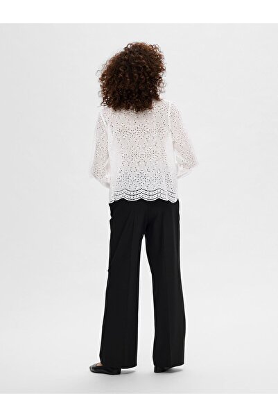 Selected Femme Hemd Broderie Anglaise