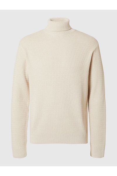 Selected Homme Rollkragenpullover Texturierter