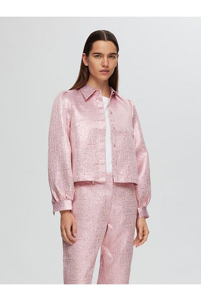 Selected Femme Hemd Metallic Jacquard