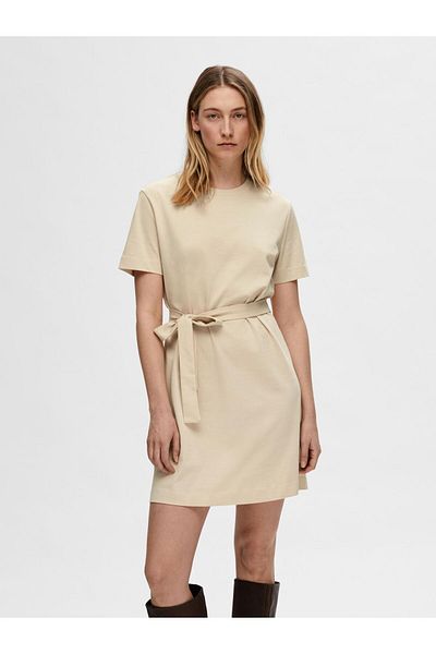 Selected Femme Minikleid Kurzärmeliges