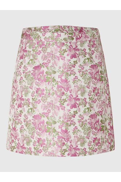 Selected Femme Minirock Geblümter Jacquard