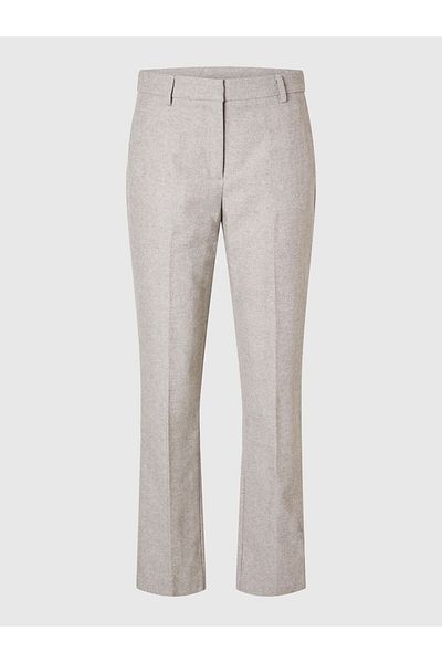 Selected Femme Straight Leg Hose Mid Waist