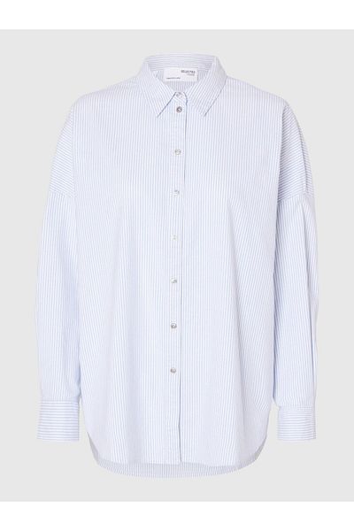 Selected Femme Hemd Oversized Baumwoll