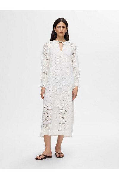 Selected Femme Maxikleid Broderie Anglaise