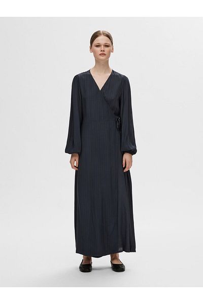 Selected Femme Wickelkleid Satin
