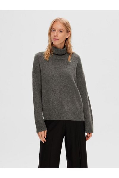 Selected Femme Pullover Wollgemisch Rollkragen