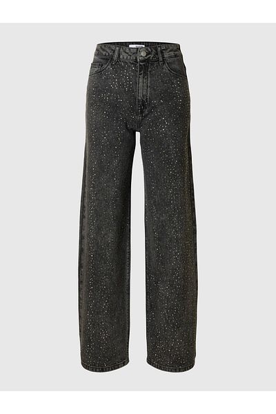 Selected Femme Wide Fit Jeans Strass