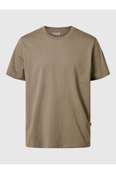Selected Homme T-Shirt Flammengarn Baumwoll