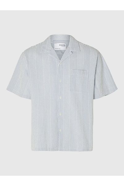 Selected Homme Kurzarmhemd Seersucker