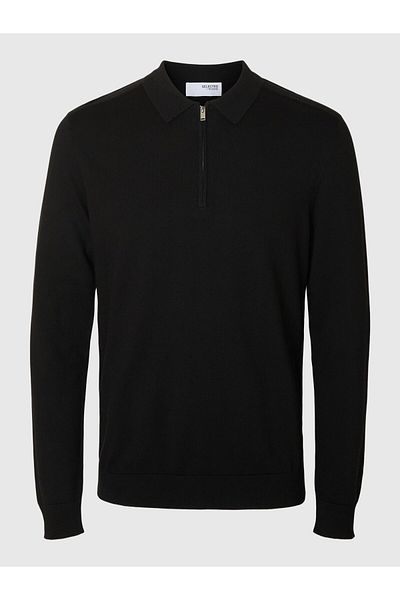Selected Homme Langarm-Poloshirt Strick