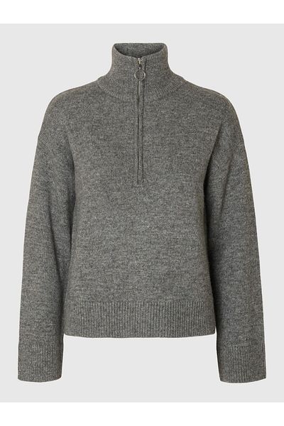 Selected Femme Half-zip Pullover Wollgemisch