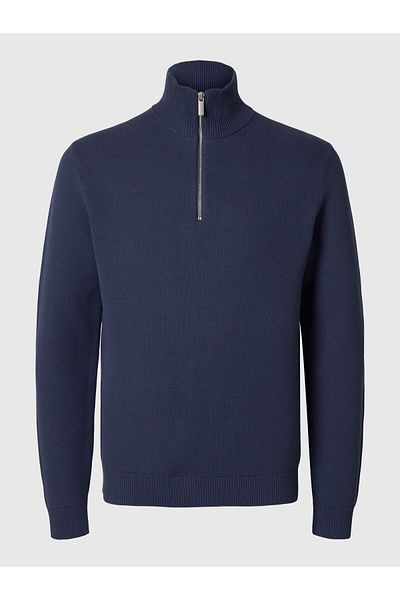 Selected Homme Pullover mit halbem Reißverschluss