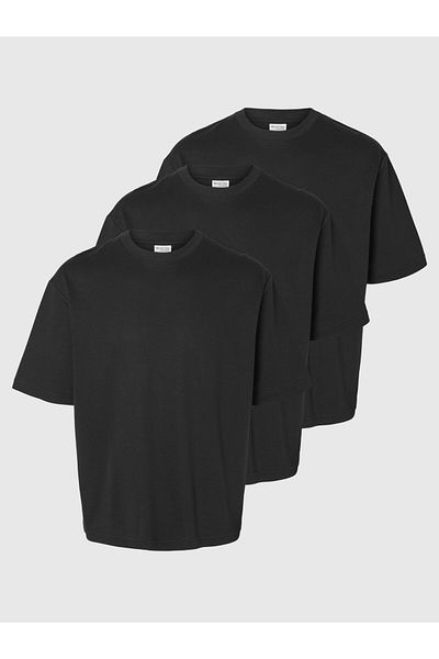 Selected Homme T-Shirt 3er-Pack Loose Fit