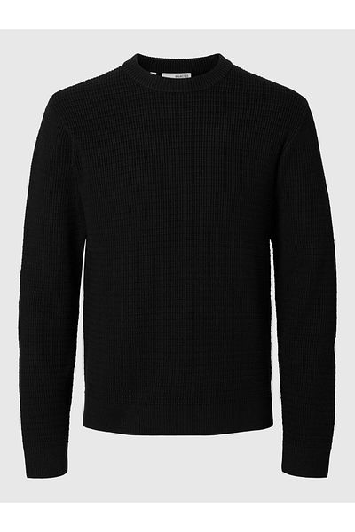 Selected Homme Pullover mit Rundhalsausschnitt Texturierter