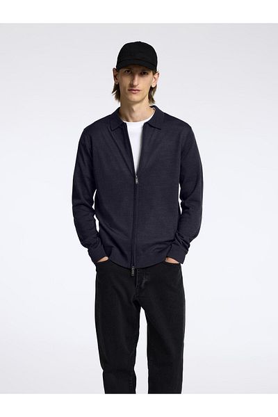 Selected Homme Strickjacke mit Reißverschluss Langarm