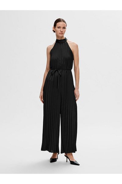 Selected Femme Jumpsuit Neckholder Plissee