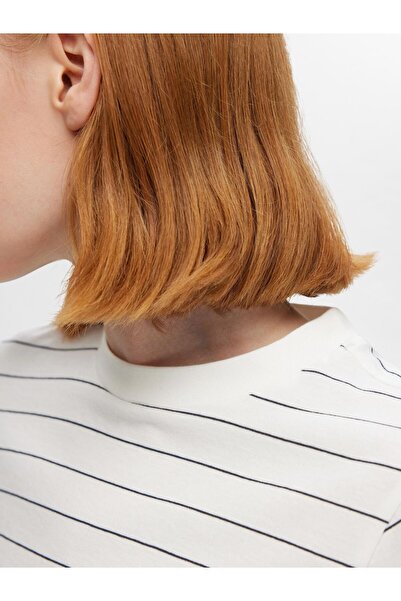 Selected Femme T-Shirt Gestreiftes Baumwoll