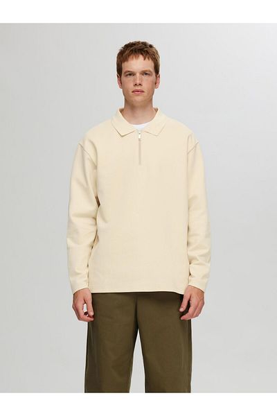 Selected Homme Sweatshirt mit Reißverschluss Langarm