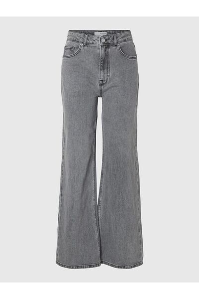 Selected Femme Wide Fit Jeans Graue