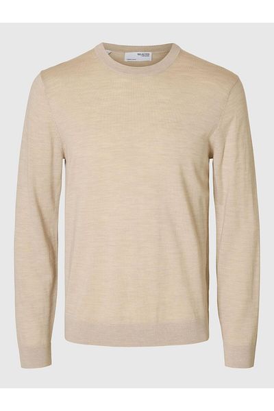 Selected Homme Pullover mit Rundhalsausschnitt 100% Merinowoll