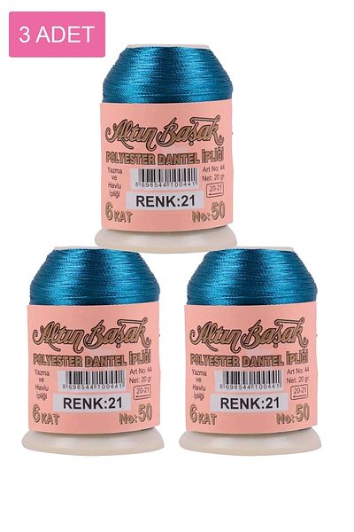 MenSak 3 Pieces Gold Spike Needle and Lace Thread 20 Gr - Royaleks - No: 021