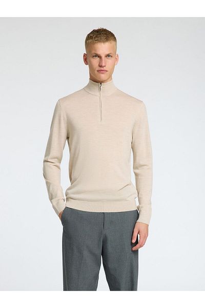 Selected Homme Half-zip Pullover 100% Merinowoll