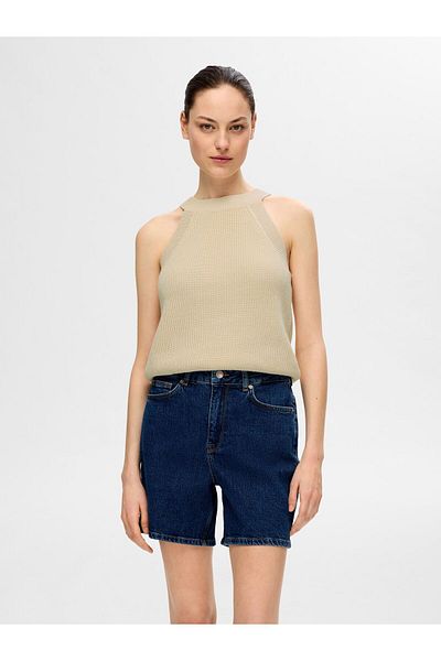 Selected Femme Neckholder-Top Strick