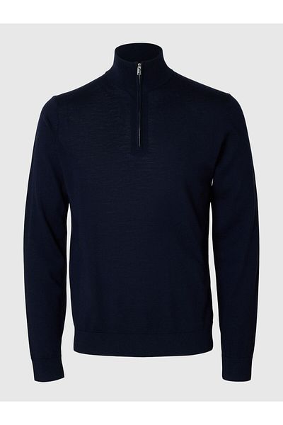 Selected Homme Half-zip Pullover 100% Merinowoll