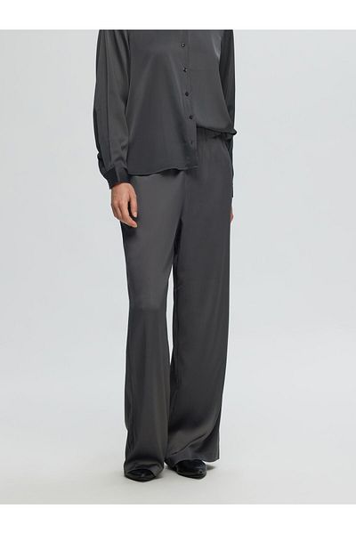 Selected Femme Satinhose Wide Fit