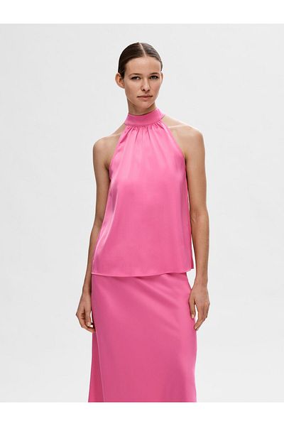 Selected Femme Neckholder-Top Satin