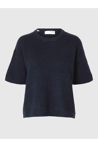Selected Femme Strickoberteil Kurzärmeliges
