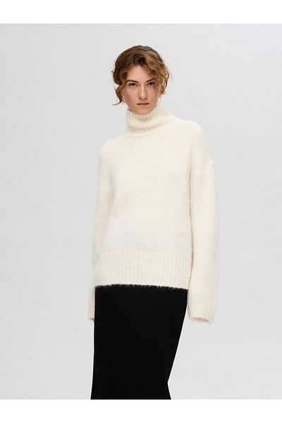Selected Femme Pullover Wollgemisch High Neck
