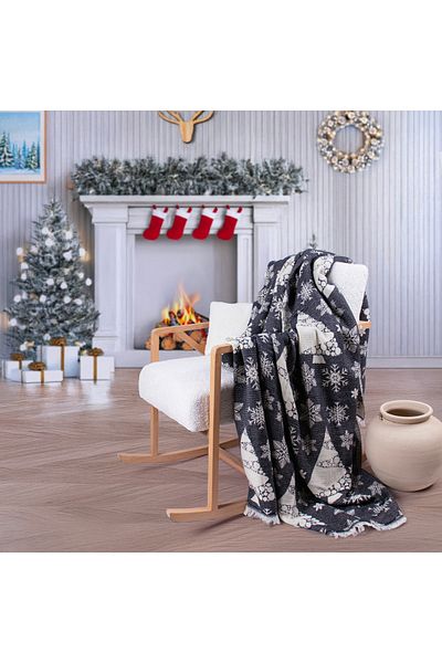 Befera Design Single Muslin Pique Bedspread - 100% Cotton, Jacquard, Tv Blanket 140X200