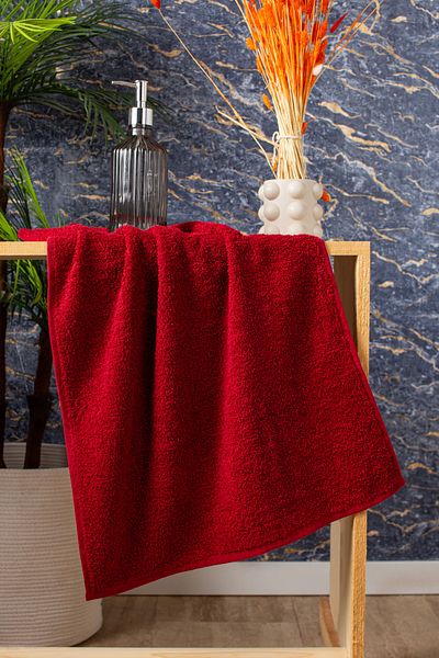 Elaganya Premium Stain-Repellent Red Hairdresser Sports Towel 50X90