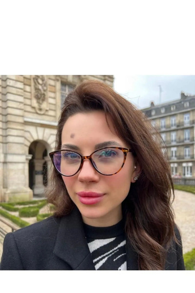 BluePepper Leopar Cateye Mavi Işık Filtreli Ekran Gözlüğü Optik Uyumlu Camlar...